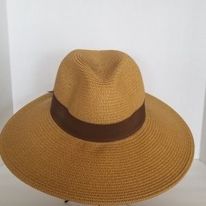 SOLD Large Brim Straw Fedora